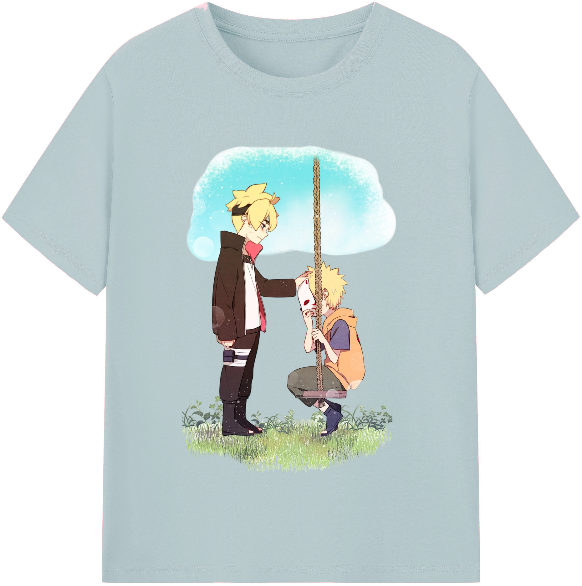 （画像用） NARUTO -ナルト- うずまき ボルト Uzumaki Boruto 綿100％半袖Tシャツ（フロントプリント）